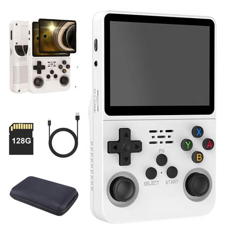 Herná konzola s ovládačmi a displejom.