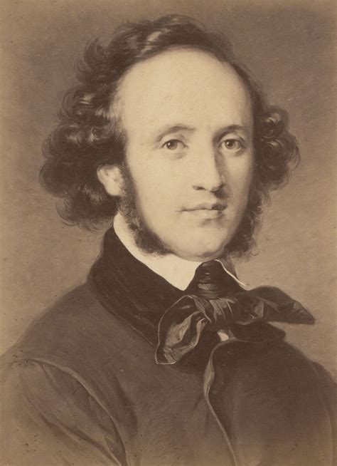 Felix Mendelssohn-Bartholdy dirigujúci orchester