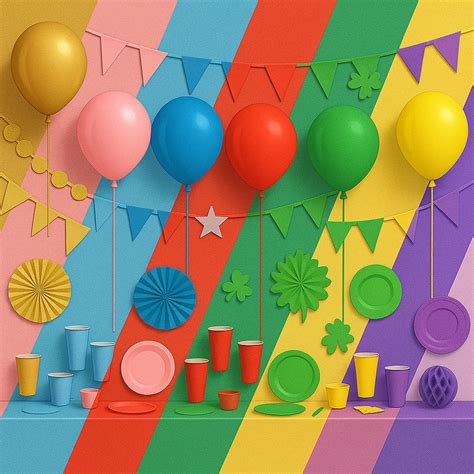 Interiér predajne PARTY FIESTA plný farebných párty dekorácií a balónov