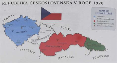 Mapa znázorňujúca územie Slovenska a Česka v roku 1918