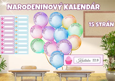 Infografika s tipmi, ako si zorganizovať narodeninový kalendár