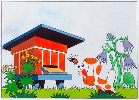 ilustrace štěňátka Timmym v potížích