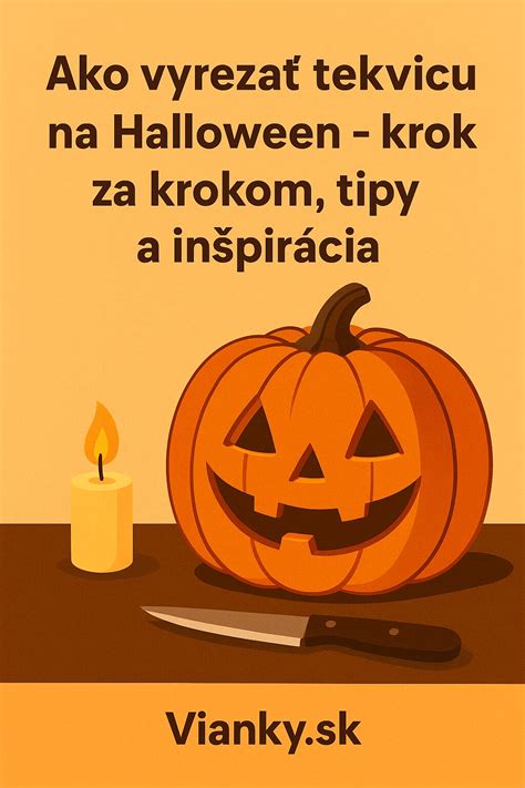 Inforgrafika zobrazujúca výber správnej tekvice, potrebné náradie a postup vyrezávania krok za krokom