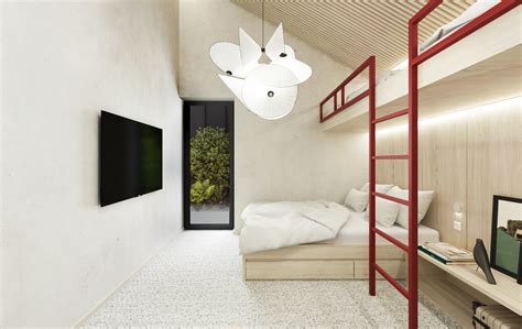 Interiér útulnej izby v Guesthouse Château Rúbaň s moderným zariadením a výhľadom na park