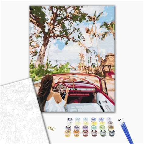 Ilustračné foto: Sada na maľovanie podľa čísiel s rozloženými farbami