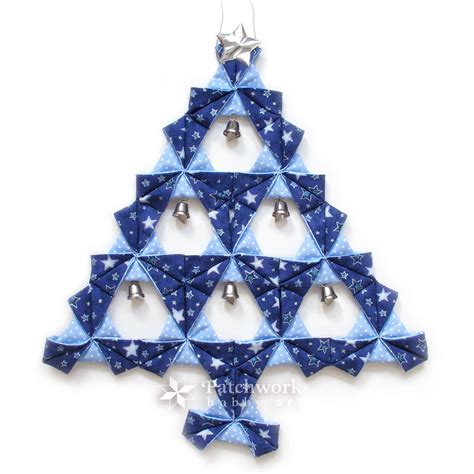 grafický návod na origami vianočný stromček