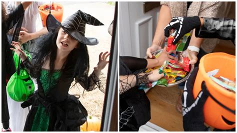 koláž detských halloweenskych kostýmov vrátane múmie, čarodejnice a piráta
