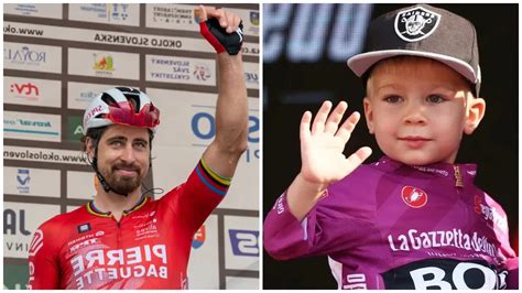 Peter Sagan ako dieťa s bicyklom