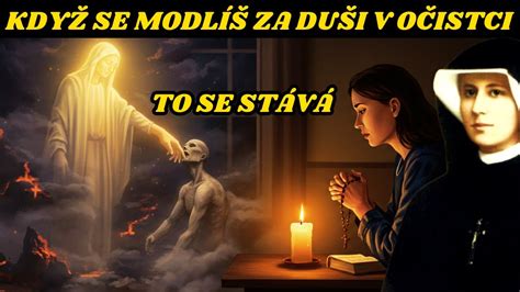 Historická ilustrácia zobrazujúca duše v očistci alebo prvotnú kresťanskú prax modlitieb za zosnulých