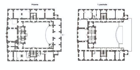 Architektonická schéma: Plán kaštieľa Theresia Chateau