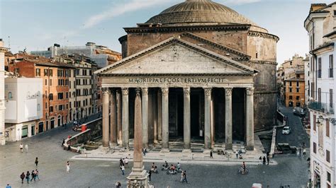 Historická ilustrácia Panteónu v Ríme, prerobeného na kresťanský chrám