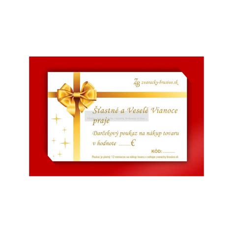 Vianočný darčekový poukaz s personalizovaným dizajnom