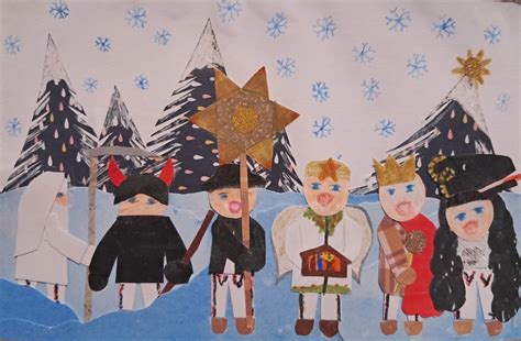 Vianočná pohľadnica s roztomilými sobmi z odtlačkov prstov