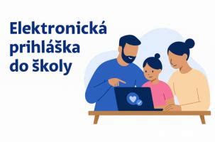 ilustrácia žiaka vyplňujúceho prihlášku online