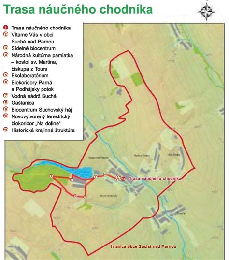 Historická mapa oblasti Suchá nad Parnou s vyznačením viníc a prípadnej polohy kaplnky