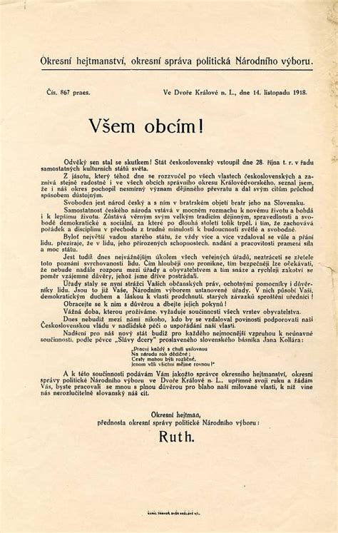 Informačný plagát k Spolku gazdovskému, historický dokument