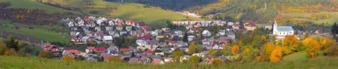 Panoramatický pohľad na obec Valaská Belá s okolitou prírodou