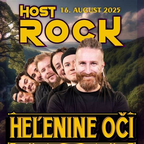 Plagát hudobného koncertu s účinkujúcimi Helenine Oči a Kandráčovci