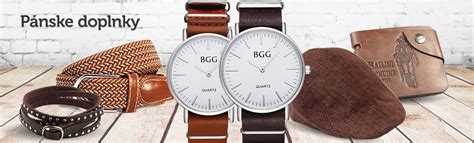 módne doplnky pre mužov (opasky, hodinky, peňaženky)
