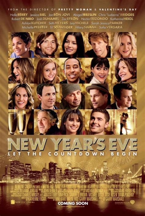 Scéna z filmu New Year's Eve (2011) s viacerými postavami