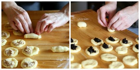 Detail vrstveného štedráka s rôznymi plnkami