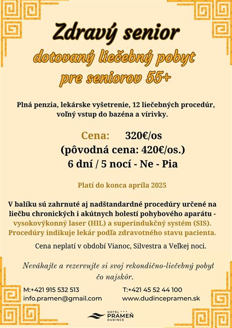 Infografika znázorňujúca skladbu procedúr pri 6-dňovom silvestrovskom pobyte