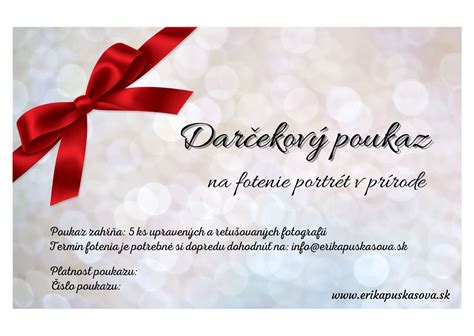 ilustračné foto: darčekové poukazy