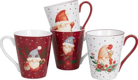 Farebné vianočné hrnčeky na punč