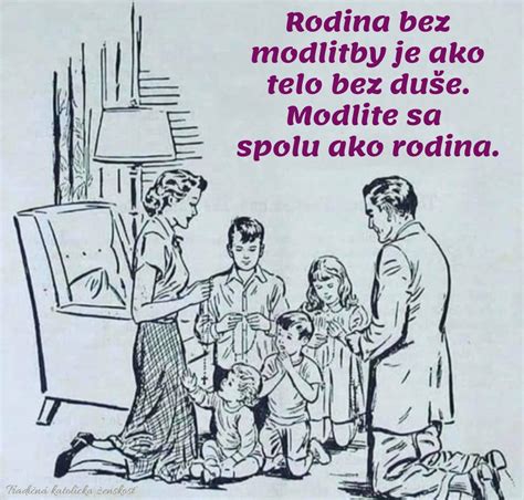 Ilustrácia: Rodina sa spolu modlí doma