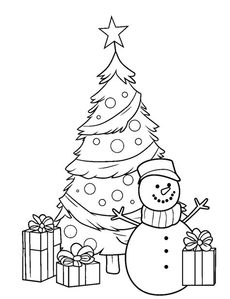 ilustrácia rôznych vianočných omaľovánok pre deti (Santa, snehuliak, vianočný stromček)