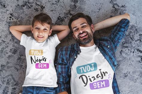 fotografia hrnčeka alebo trička s rodinnou potlačou pre otca