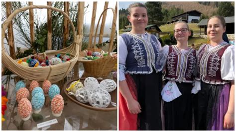 ilustračná fotografia s jarnou tematikou, maľovanými vajíčkami, bahniatkami a vŕbovým prútikom