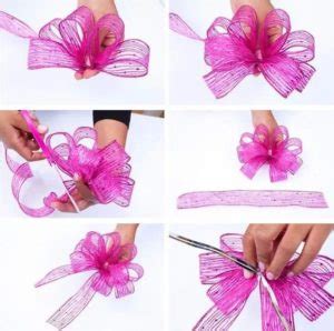 Ilustrácia tvorby mašle technikou 