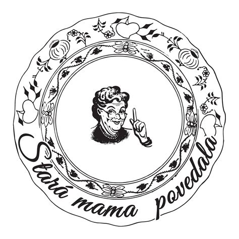 Ilustrácia: Stará mama rieši krížovky alebo skladá puzzle