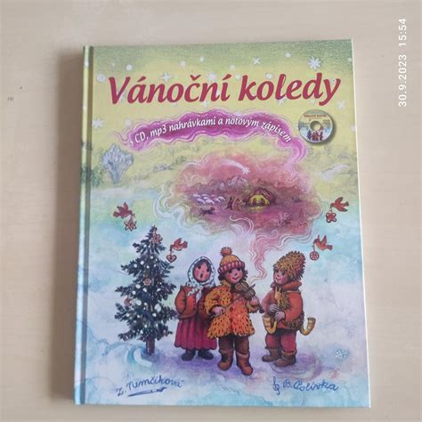 kniha s notami vianocnych kolied