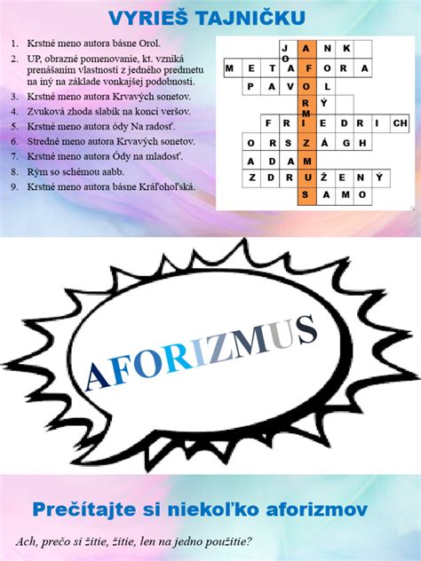 Infografika s príkladmi rečníckych figúr: metafora, rečnícka otázka, aforizmus