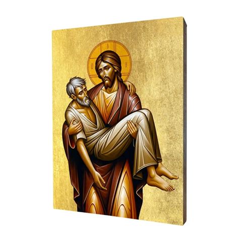 Ilustrácia alebo historická ikona: Ježiš Kristus umýva nohy apoštolovi Petrovi