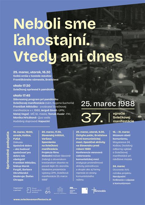 Fotografia Sviečkovej manifestácie v Bratislave