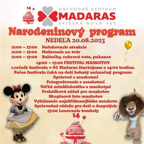 Rodinná zábava a atrakcie na oslavách narodenín OC Madaras