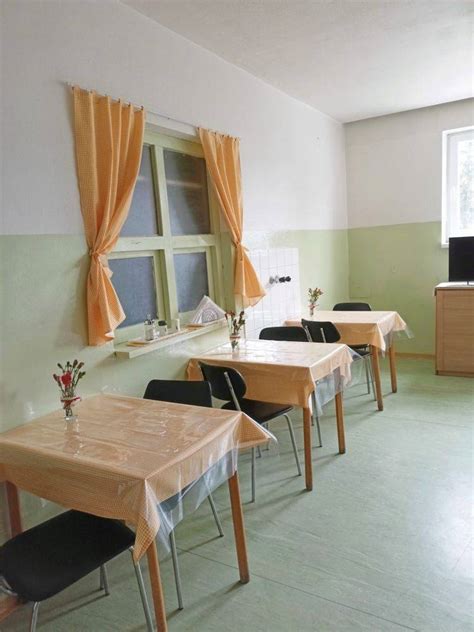 Interiér Domu Betlehem: lôžková časť pre chorých alebo jedáleň