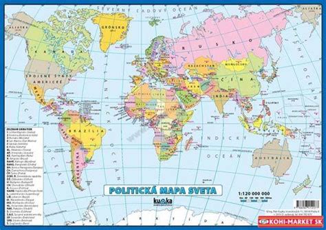 Mapa sveta so zotierateľnými vrstvami