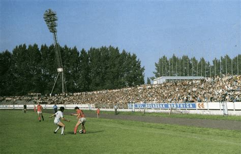 Historická fotografia futbalového štadióna v Detve