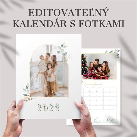 Návrh na nástenný kalendár s fotografiami priateľov na balónoch