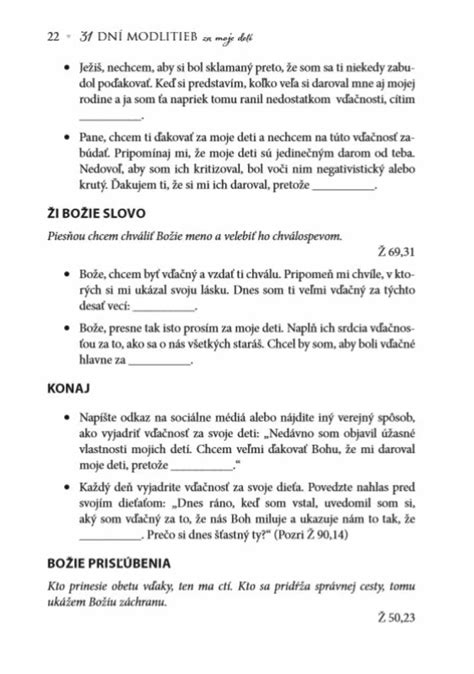 Schéma modlitieb pre deti zameraná na duchovnú prípravu
