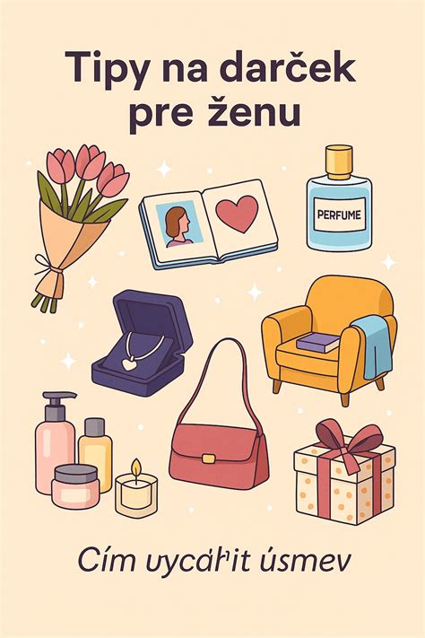 Koláž: rôzne darčeky pre ženu (parfum, šperk, kytica, kozmetika)