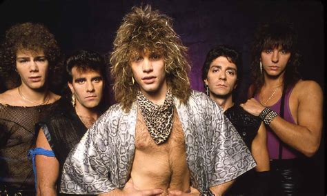 Fotografia pôvodných členov skupiny Bon Jovi