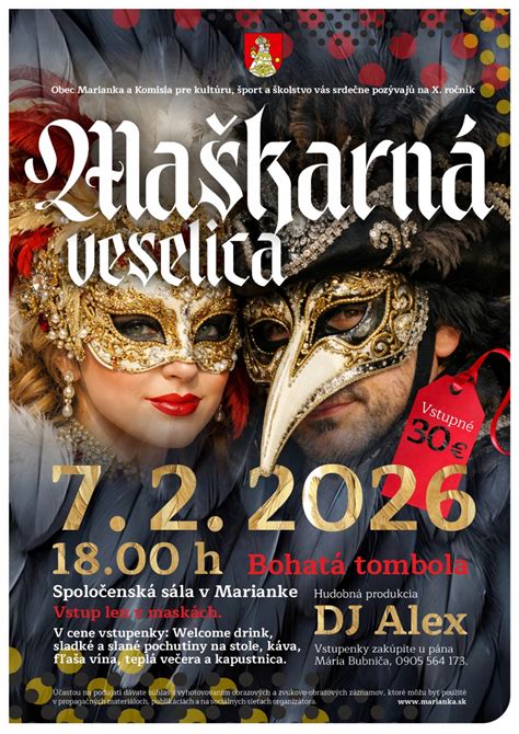 Fotografia seniorov oblečených v jednoduchých maskách, zabávajúcich sa na fašiangovej oslave