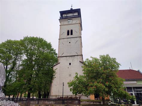 Rozhľadňa Strážnej veže s výhľadom na historické centrum Rožňavy