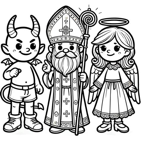 Fotografia: Jednoduchý papierový Mikuláš z vystrihnutých prvkov a pompónov.