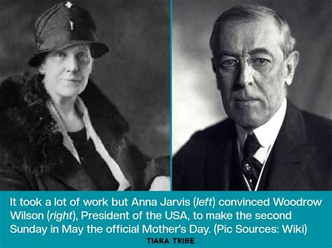 Fotografia: Anna Jarvisová a prezident Woodrow Wilson